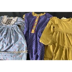 Matilda Jane Baby Girl Toddler 4T Lot of 3 Dress Floral Ruffle Multicolor